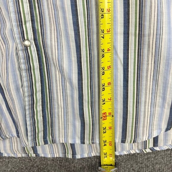 Canyon Guide Outfitters western style pearl snap plaid button up mens XL/Tall - Picture 7 of 8